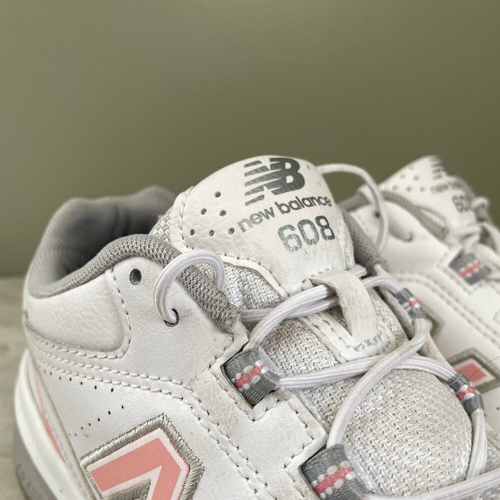 New Balance 608v5 Cross Trainer | Women's Size 8 | White/Pink - Picture 8 of 10